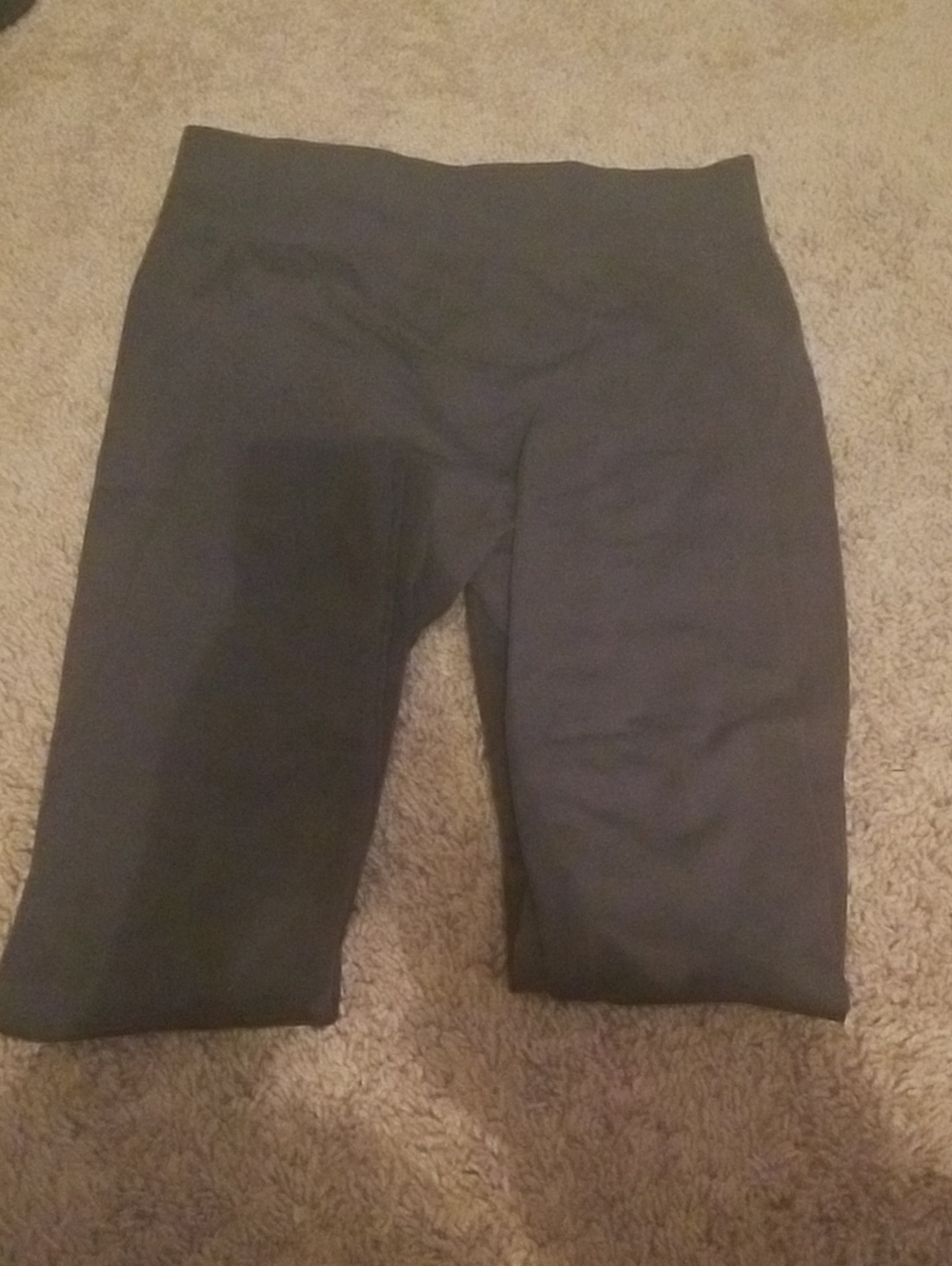 Solid Black High-Waist Leggings